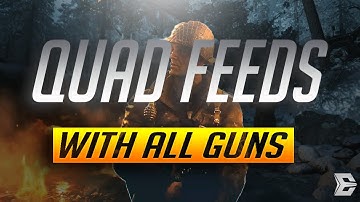 QUAD FEED WITH EVERY GUN IN COD WW2 (INCLUDING DLC WEAPONS)