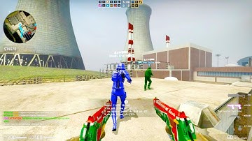 Counter Strike Global Offensive - Zombie Escape Mod online gameplay on Nuke map