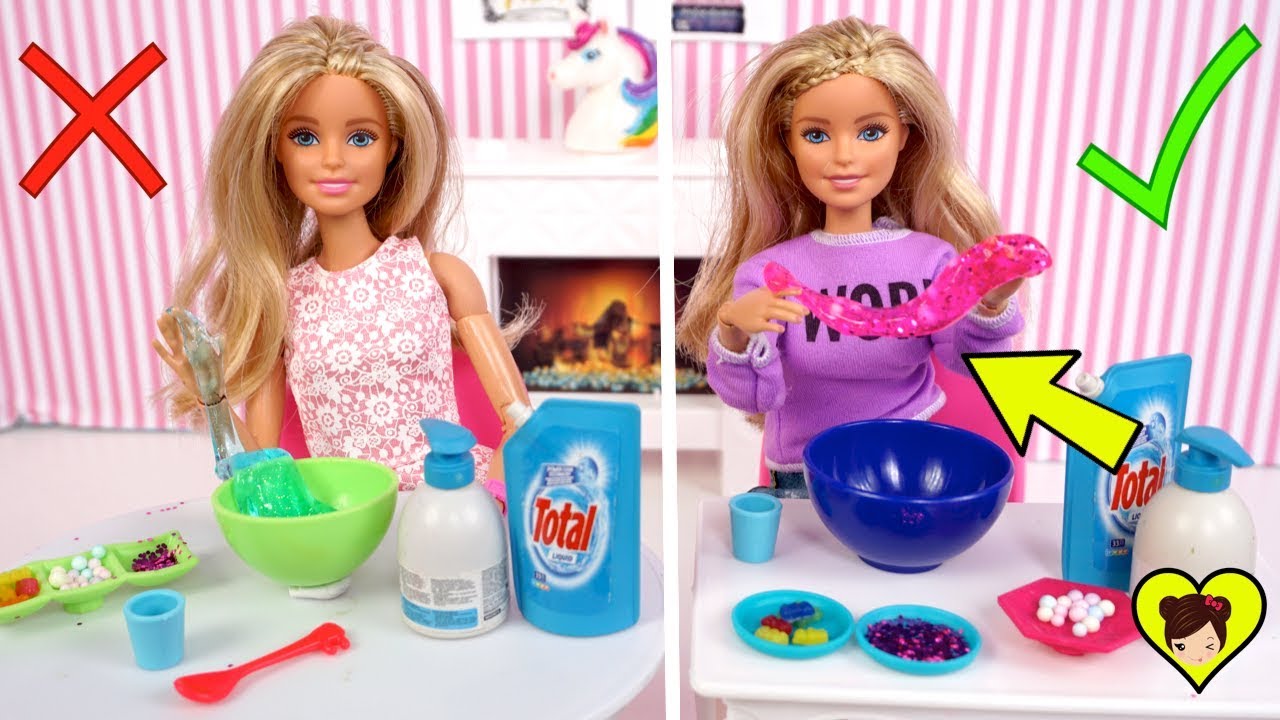 Barbie Gemelas Reto de Slime por Telepatia - de niños -