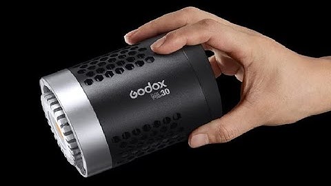 Godox ML30 Mini LED Video Light, Portable Handheld Studio LED Light 5600K Review, Great size and lig