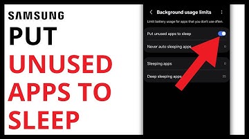 How to Put Unused Apps to Sleep on Samsung Galaxy