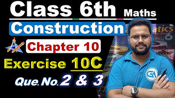 Class 6 RS Aggarwal Chapter 10 Construction | Ex 10C Q2 & Q3 | Square and Rectangle Construction