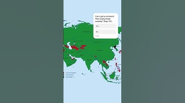 Can I Get A Comment From Every Asian Country? (Day 10) #mapchart #mapping #geography #asia #getviral