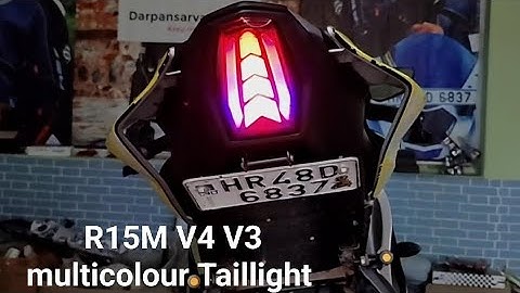 Multicolour Taillight For R15M V4 V3 #r15m #r15mmodified #r15v3 #taillight #intergratedtaillight