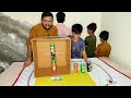 Cold Drink Can Challenge 🥤💸 | Winner Gets Cash Prize!""Bachon ka Mazedaar Game "Stack the Cans 