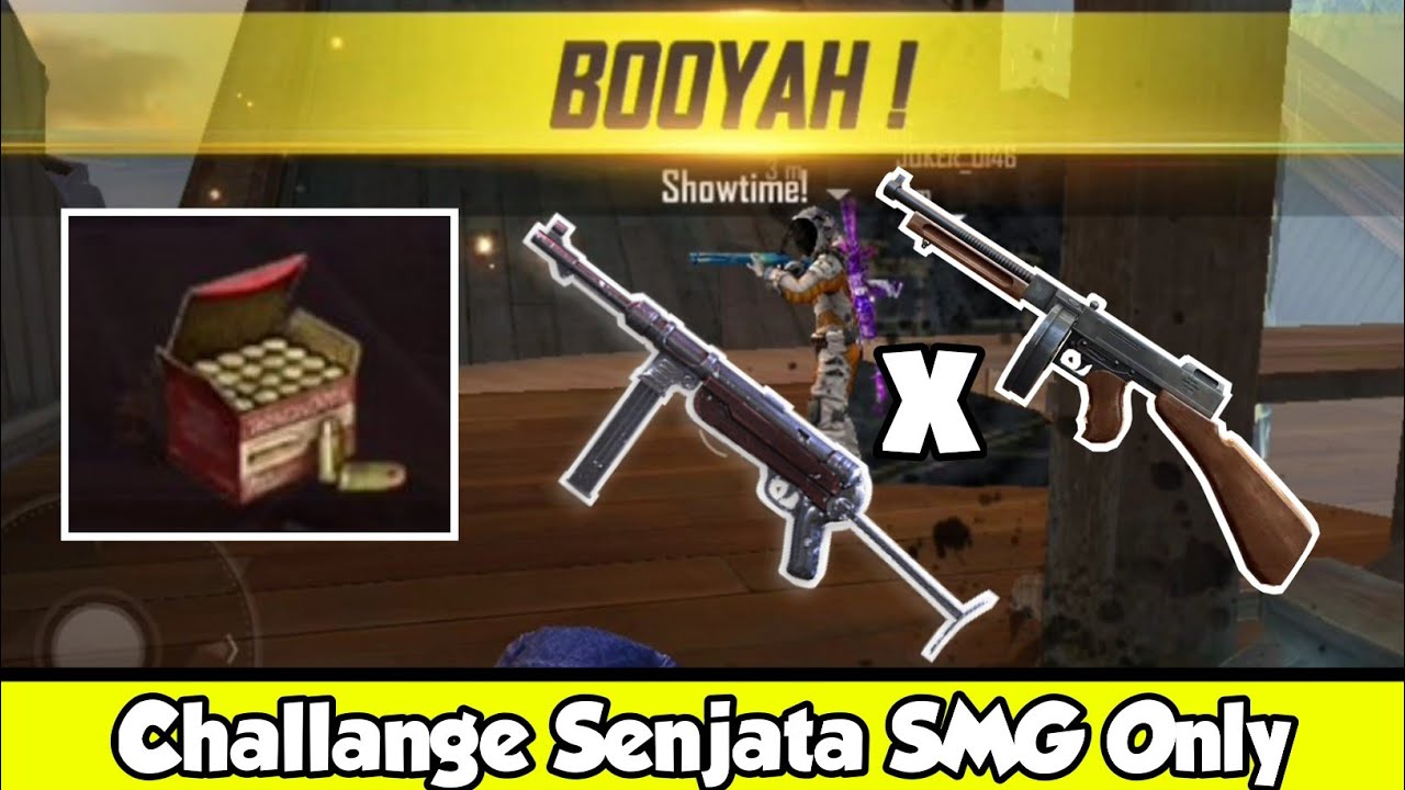 Seru Challange Pakai Senjata Smg Only Garena Free Fire
