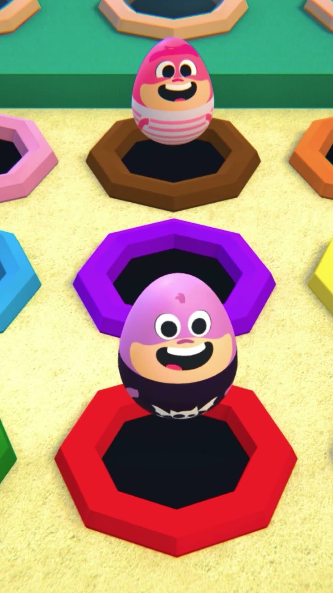 Atrápalos! Whack A Mole con Huevos Sorpresa Zoo #Shorts #huevossorpresa