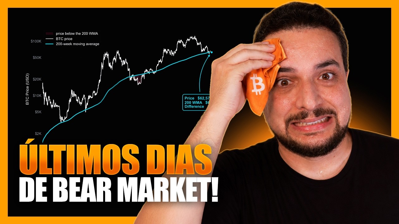 🚨 BITCOIN AMEAÇA MERGULHO FINAL! ÚLTIMOS DIAS DE BEAR MARKET