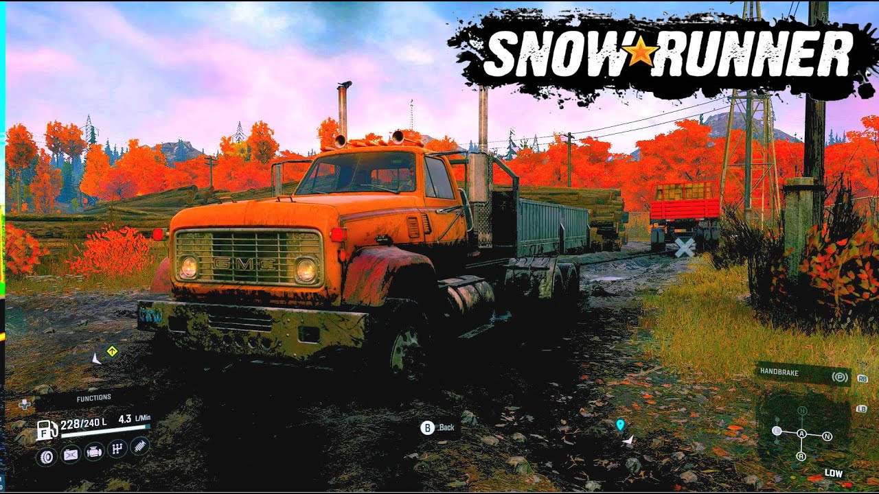 snow runner building a metal Bridge First look YouTube