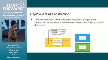 Building Flink As a Service platform at Uber - Shuyi Chen & Rong Rong