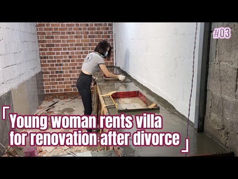 A young woman rented a house for renovation after divorce