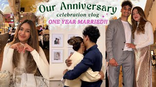 Our First Wedding Anniversary!!❤vlog, little surprises, celebration, date night | Swetha & Ranith