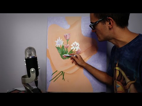 Describing My Mother's Paintings in Detail for ASMR