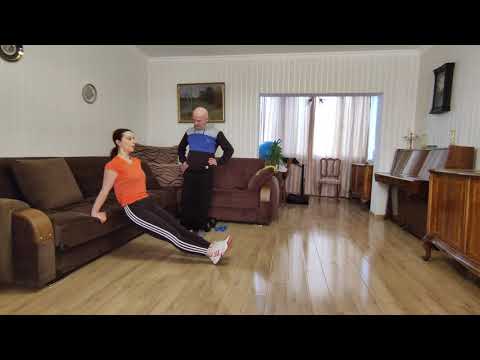 სკამიდან აზიდვები ტრიცეპსებისთვის.