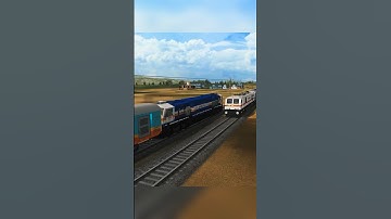 Palace Queen Humsafar Crossing Deccan Express • #IndianTrainSimulator #MSTS