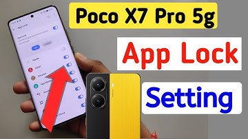 How to lock apps in Poco x7 pro 5g/Poco x7 pro 5g me app lock kaise kare/app lock setting