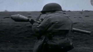 Celebrity German Panzerfaust Firing Demonstration by US 1st Army Soldier WW2 Footage RPG Wealth