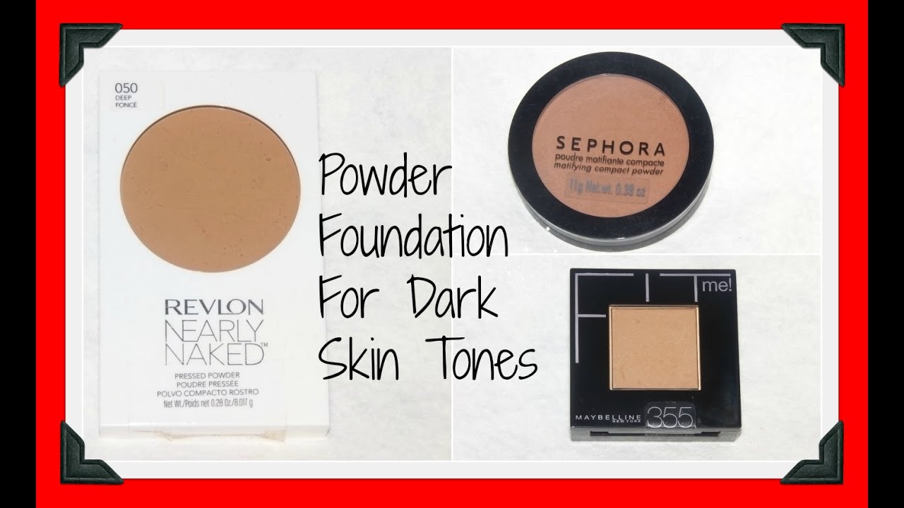 167 Powder Foundation for Dark Skin Tones (Swatched on Face) YouTube