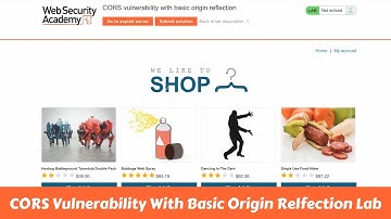 CORS vulnerability with basic origin reflection| PortSwigger Lab #portswigger #decode404
