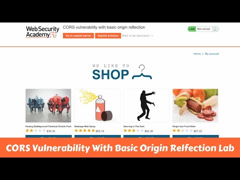 CORS vulnerability with basic origin reflection| PortSwigger Lab #portswigger #decode404