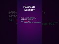 HTTP Methods in Flask | GET vs POST Explained Simply