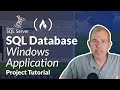 Sql database app with windows gui  project tutorial