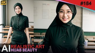 [4K] Ai Art Model Lookbook-Beautiful Teachers Hijab-Tech Startup Ceo #184