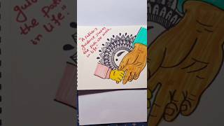 Mandala art short videos 😍#shortsfeed #drawing #art #mandala #father #kids