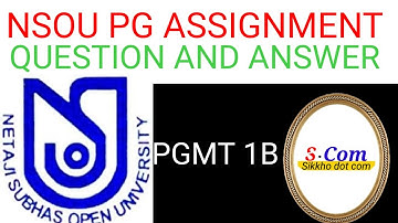 PGMT 1B ASSIGNMENT QUESTION AND ANSWER 2021