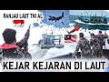 KEJAR KEJARAN !! KAPAL TRAWL MALAYSIA DILUMPUHKAN PSDKP, PESAWAT TNI AL JATUHKAN RANJAU LAUT