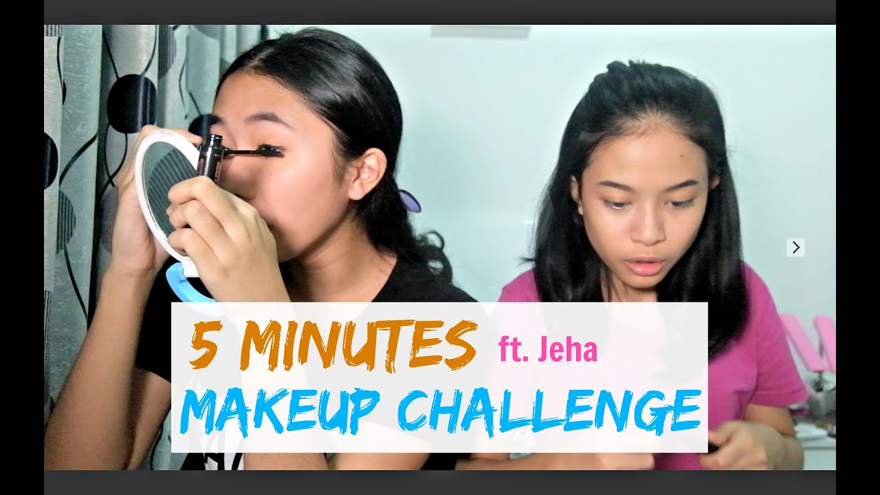 5 Minutes Makeup Challenge Ft Hanggini Zahwa Aqilah YouTube