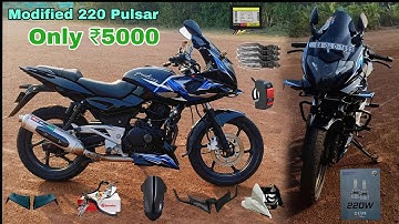 Pulsar 220 Modification/#pulsar220f #220 #Goa07rider Pulsar modified