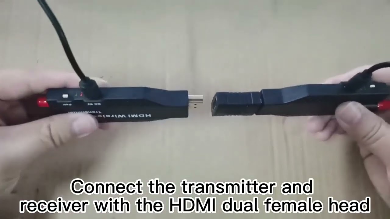 Wireless HDMI Transmitter and Receiver Pairing