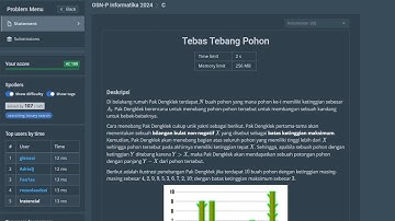 [TLX] Pembahasan SOAL OSN-P INFORMATIKA 2024 C. TEBAS TEBANG POHON.