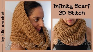 Crochet Infinity Scarf - 3D Stitch screenshot 1