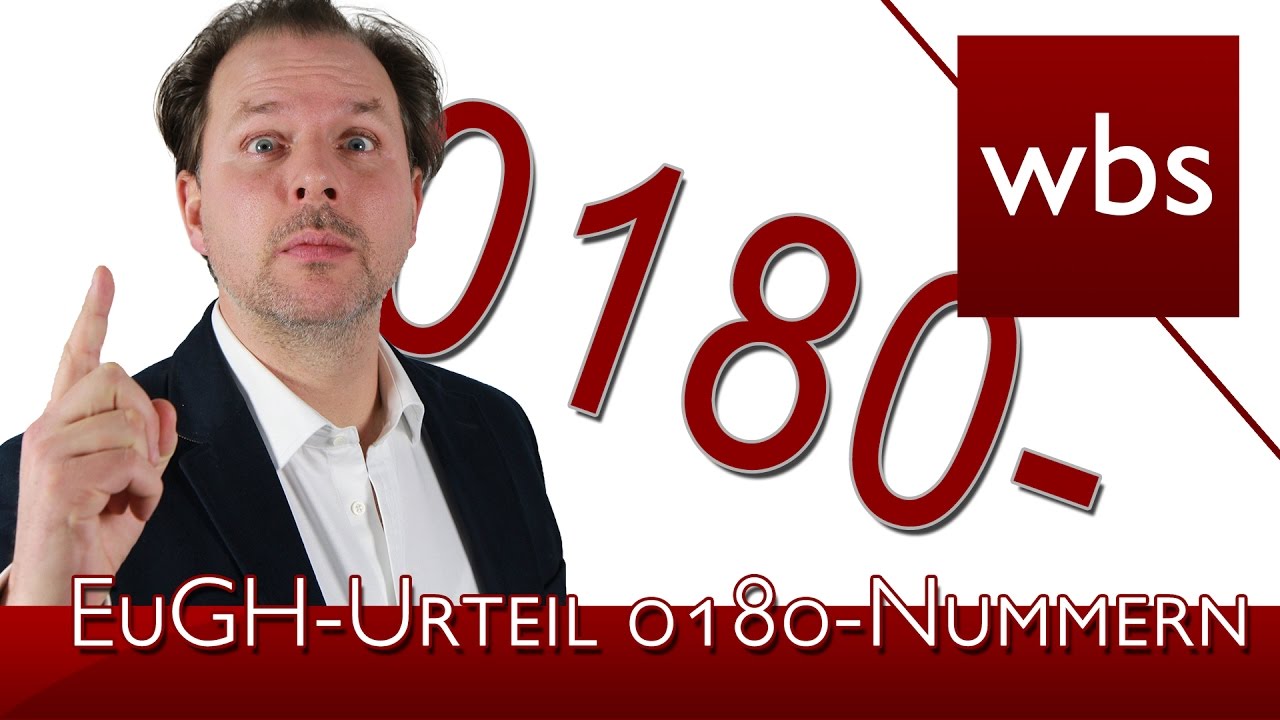 Teure 0180-Service-Nummern abgeschafft? - Aktuelles EuGH-Urteil | Rechtsanwalt Christian Solmecke