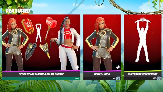 And New: Bianca Belair and Becky Lynch make their entrance to the isla, fortnite item shop