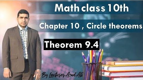 Kpk math 10 class theorem 9.4