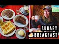 Sweet & Sugary ARGENTINE BREAKFAST at a Cafe in Argentina | Esquel, Chubut