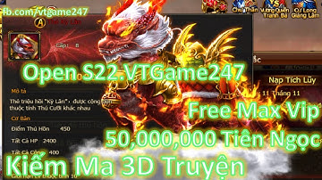 Game Lậu | Kiếm Ma 3D Việt Hóa | Free Max Vip + 50M Tiên Ngọc + Vô Số Quà Vip Train Quái Rơi Ngọc
