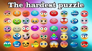 The hardest puzzle. Try to find the same emoticons