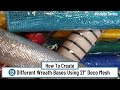 12 Methods Using 21" Deco Mesh to Create a Wreath Base, How to Make a Wreath With Mesh