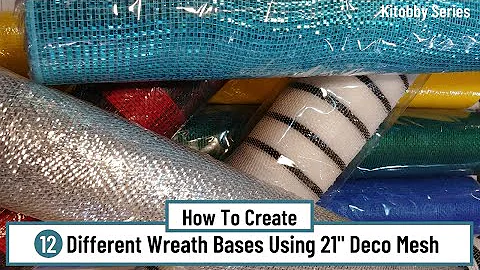 how to make wreaths with mesh netting