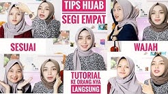 Tips dan Tutorial Hijab Segi Empat Sesuai Bentuk Wajah Bulat Kotak Beserta Contoh Orang nya Langsung - Durasi: 17.26. 