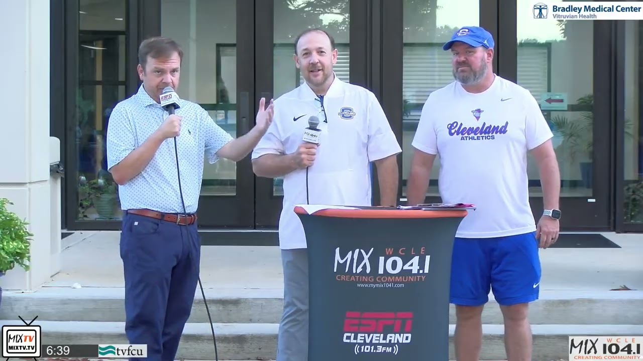 Football Thursday Morning at CHS - Principal Bob Pritchard & Athletic Director Al Morris
