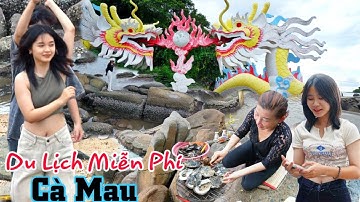 Du Lịch Hòn Đá Bạc Cà Mau tắm biển siêu sạch miễn phí ăn uống siêu rẻ