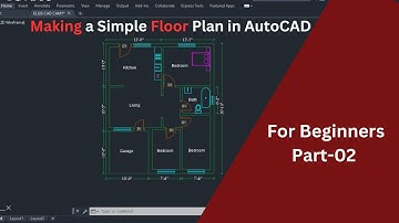 Making a simple floor plan in Auto-CAD for beginners || Part-02 || Elius Cad Cam
