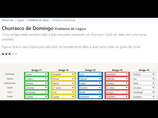 Racha Cuca - Novo Problema de Lógica Difícil: Café da