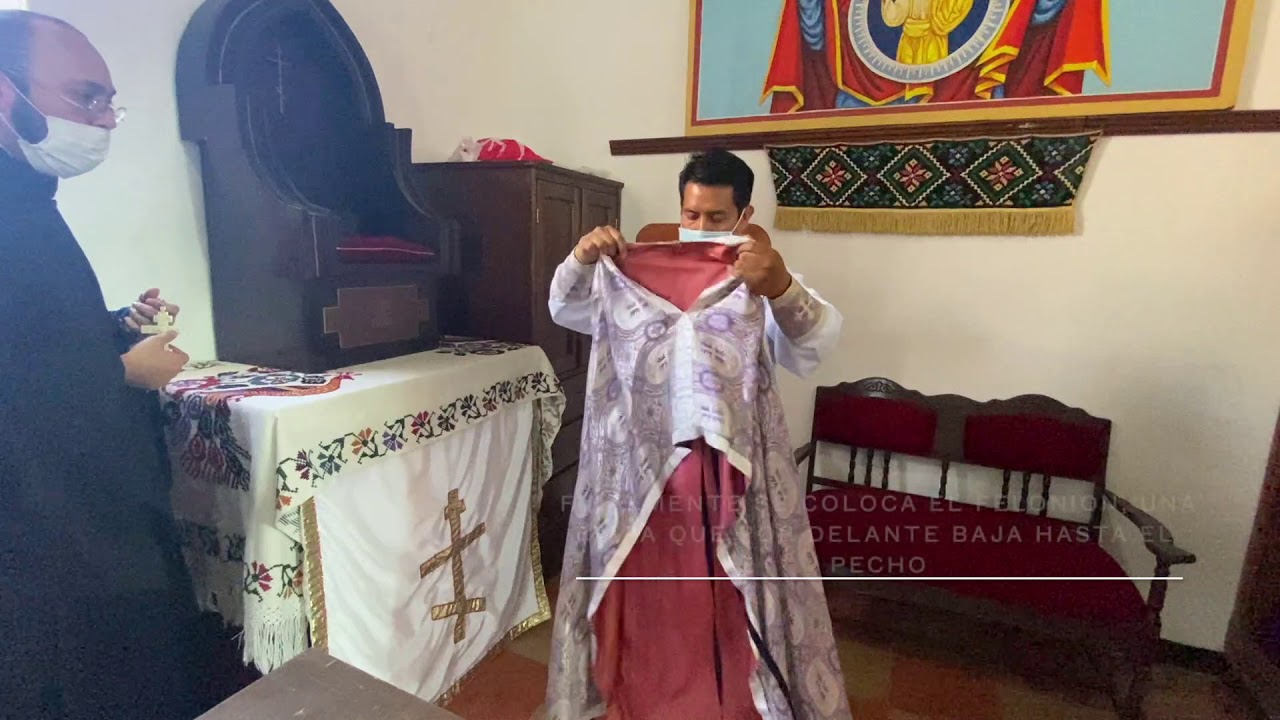 Vestiduras Litúrgicas del sacerdote de Rito Bizantino