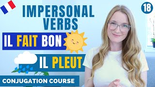 French IMPERSONAL VERBS // French conjugation Course // Lesson 18 screenshot 2